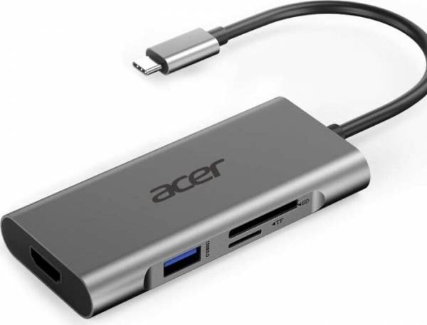 Acer 7-in-1 Dongle USB Type-C auf HDMI, 3x USB 3.0, Kartenleser B-Ware