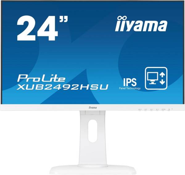 iiyama ProLite XUB2492HSU 23.8" 16:9 Full HD IPS Display weiß