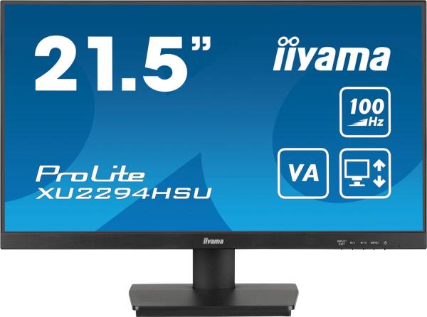 iiyama ProLite XU2294HSU-B6 22" 16:9 Full HD Display schwarz