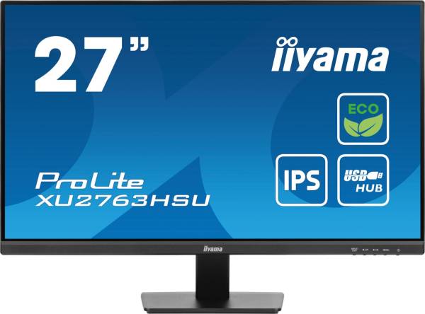 iiyama ProLite XU2763HSU ECO Green 27" 16:9 Full HD IPS Display schwarz