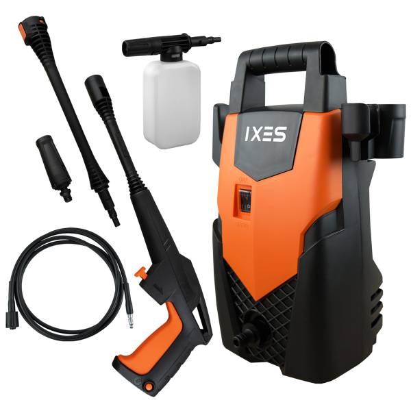 IXES Hochdruckreiniger IX-PRC1400 1400W | 110 bar | 3m Hochdruckschlauch | Quick Connect | inkl. Zub