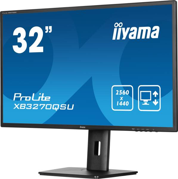 iiyama ProLite XB3270QSU-B1 32" 16:9 WQHD IPS Display schwarz