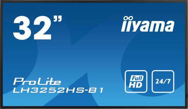 iiyama ProLite LH3252HS-B1 31.5" 16:9 Full HD IPS 24/7 Display schwarz