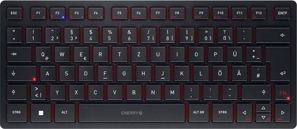 Cherry KW 9200 Mini 2.4GHz/Bluetooth USB Tastatur schwarz