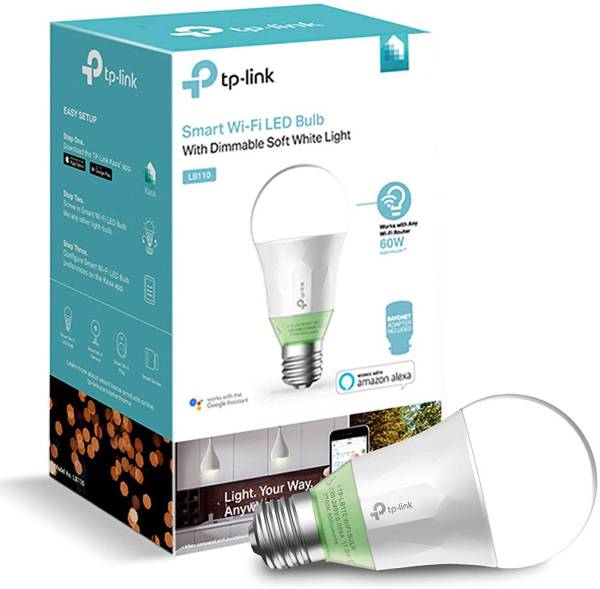 TP-Link LB110 Kasa Smart dimmbare LED-WLAN-Glühbirne - E27, 800lm, 10W, 2700k