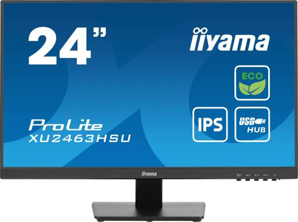 iiyama ProLite XU2463HSU ECO Green 24" 16:9 Full HD IPS Display schwarz