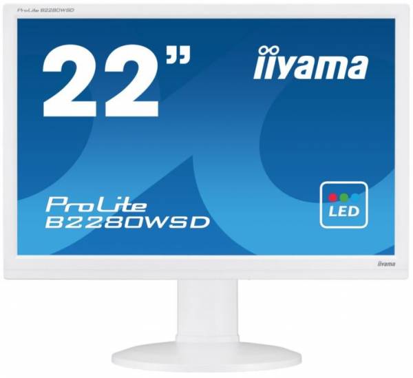 iiyama ProLite B2280WSD-W1++B-Ware++ 22" Display weiß