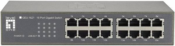 LevelOne GEU-1621 Gigabit Ethernet Switch 16-Port