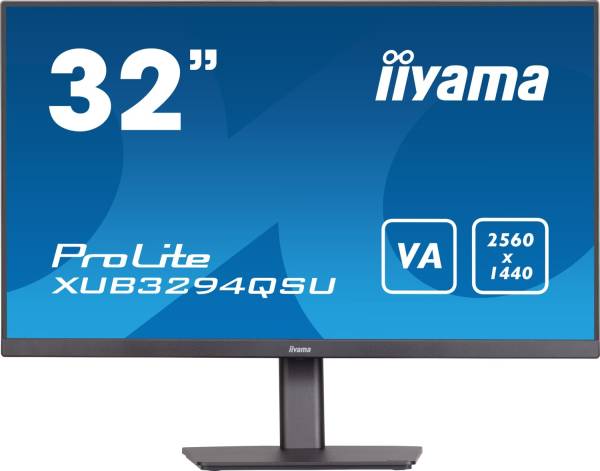 iiyama ProLite XUB3294QSU 32" 16:9 WQHD Display schwarz